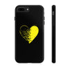 Bold Heart Tough Phone Case - Durable & Stylish Protection for Your Device