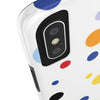 Colorful Polka Dot Tough Phone Case - Durable & Stylish for Everyday Use