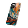 Vibrant Marble Tough Phone Case - Unique Artistic Design for Protection