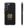 Retro Skeleton Clear Phone Case | Vibrant Design for Trendsetters