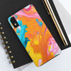 Vibrant Abstract Tough Phone Case | Colorful Protective Cover for Trendsetters