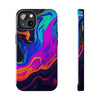 Vibrant Abstract Tough Phone Cases - Shockproof Protection with Colorful Design