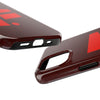 Durable Tough Phone Case - Stylish Red Wood Design for Protection