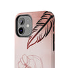 Artistic Tough Phone Case - Abstract Floral Design