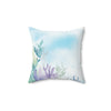 Ocean-Inspired Square Pillow for Coastal Decor