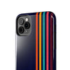 Retro Rainbow Tough Phone Case - Durable Protection for Your Device