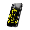 Tough Phone Cases - Durable Protection with Edgy Yellow Design