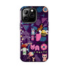 Whimsical Tough Phone Case - Colorful Animal and Floral Design