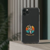 Retro Skeleton Clear Phone Case | Vibrant Design for Trendsetters