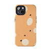 Abstract Polka Dot Tough Phone Case - Durable Protective Cover for Stylish Communication