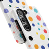 Colorful Polka Dot Tough Phone Case - Durable & Stylish for Everyday Use