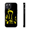 Tough Phone Cases - Durable Protection with Edgy Yellow Design