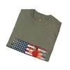 USA Flag Teens T-Shirt, Comfort Summer Wear, Trendy Fashion Tee, Softstyle Tee, Unisex Tee