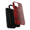 Bold Red Abstract Tough Phone Case - Durable & Unique Protection