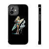 Stylish Beach Vibe Tough Phone Case with Surfing Design