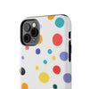 Colorful Polka Dot Tough Phone Case - Durable & Stylish for Everyday Use