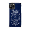 Artistic Tough Phone Case - Tribal Cat Design