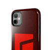 Durable Tough Phone Case - Stylish Red Wood Design for Protection