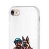 Playful Dog Duo Flexi Cases - Perfect for Pet Lovers