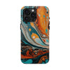 Vibrant Marble Tough Phone Case - Unique Artistic Design for Protection