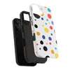 Colorful Polka Dot Tough Phone Case - Durable & Stylish for Everyday Use