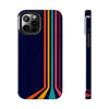 Retro Rainbow Tough Phone Case - Durable Protection for Your Device