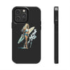 Stylish Beach Vibe Tough Phone Case with Surfing Design