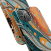 Vibrant Marble Tough Phone Case - Unique Artistic Design for Protection