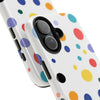 Colorful Polka Dot Tough Phone Case - Durable & Stylish for Everyday Use