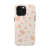 Chic Tough Phone Case with Abstract Blush Spots