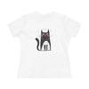 Funny Cat Graphic Women's Cotton Tee - Perfect Gift for Cat Lovers