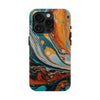 Vibrant Marble Tough Phone Case - Unique Artistic Design for Protection