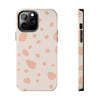 Chic Tough Phone Case with Abstract Blush Spots