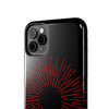 Bold Red Starburst Tough Phone Case - Durable Protection for Style and Safety