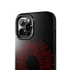 Bold Red Starburst Tough Phone Case - Durable Protection for Style and Safety