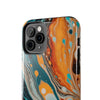 Vibrant Marble Tough Phone Case - Unique Artistic Design for Protection