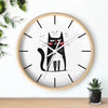 Whimsical Cat Wall Clock - Charming Home Decor for Cat Lovers