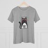 Funny Cat Graphic Women's Cotton Tee - Perfect Gift for Cat Lovers