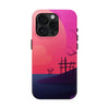 Vibrant Landscape Tough Phone Case - Sunset Design for Adventurers