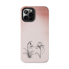 Floral Tough Phone Case - Elegant Botanical Design for Nature Lovers