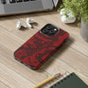 Bold Red Abstract Tough Phone Case - Durable & Unique Protection