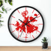 Chic Red Fashionista Wall Clock – Stylish Home Decor for Fashion Lovers