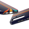 Retro Rainbow Tough Phone Case - Durable Protection for Your Device