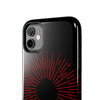 Bold Red Starburst Tough Phone Case - Durable Protection for Style and Safety