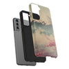 Mountain Blossom Tough Phone Case - Durable Phone Protector with Cherry Blossom and Scenic Design