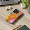 Vibrant Abstract Tough Phone Case | Colorful Protective Cover for Trendsetters