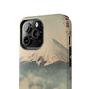 Mountain Blossom Tough Phone Case - Durable Phone Protector with Cherry Blossom and Scenic Design