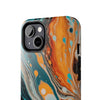 Vibrant Marble Tough Phone Case - Unique Artistic Design for Protection