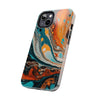 Vibrant Marble Tough Phone Case - Unique Artistic Design for Protection