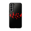 Bold Red Flames Tough Phone Case - Durable Protection for Adventurers